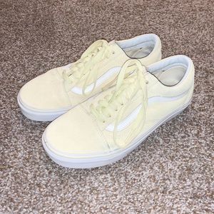 Pastel Yellow Vans